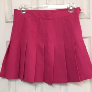 Hot pink Head sportswear pleat skirt